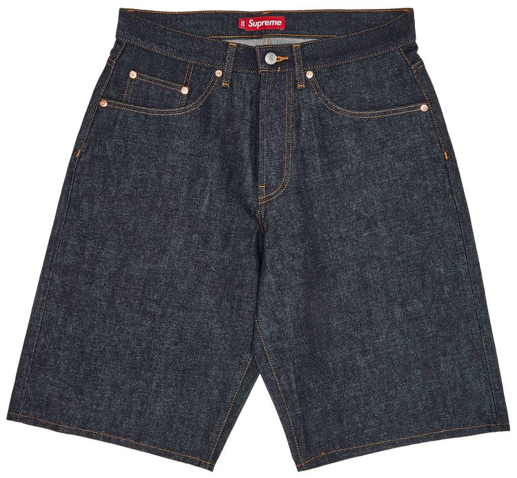Supreme Rigid Baggy Selvedge Denim Short Rigid Indigo