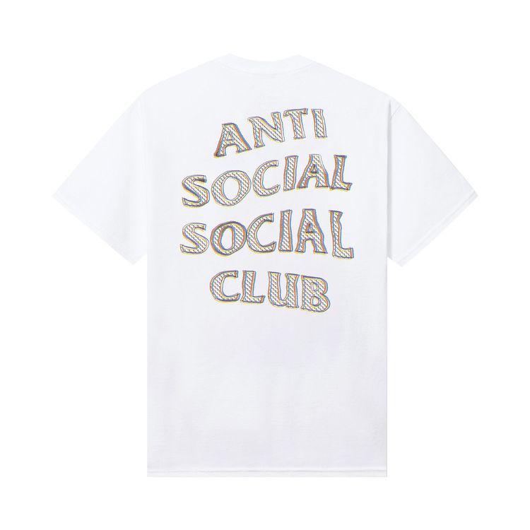 Anti Social Social Club Blurred Lines Mind Games Tee White