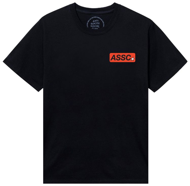 Anti Social Social Club Flames Tee Black