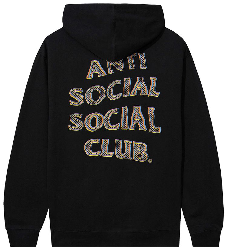 Anti Social Social Club Blurred Lines Mind Games Hoodie Black