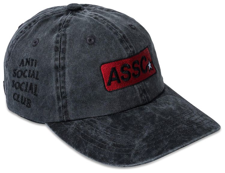 Anti Social Social Club Flames Hat Black