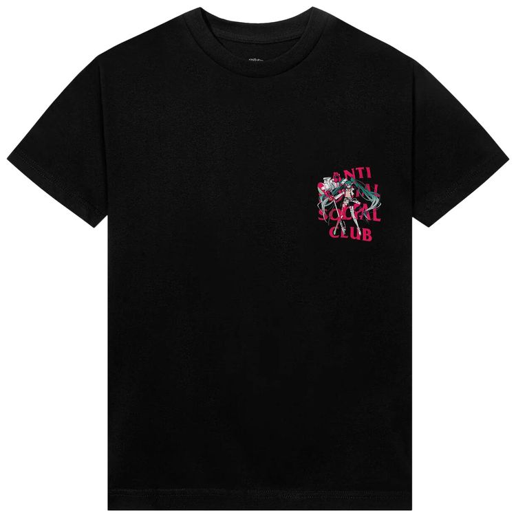 Anti Social Social Club x Goodsmile Racing Virtual Echo Tee Black
