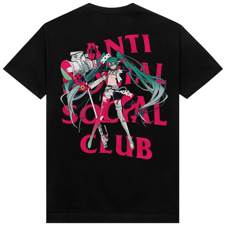 Anti Social Social Club x Goodsmile Racing Virtual Echo Tee Black