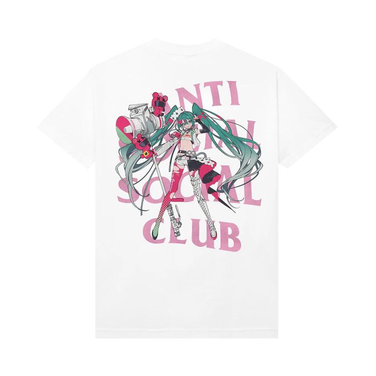 Anti Social Social Club x Goodsmile Racing Virtual Echo Tee White