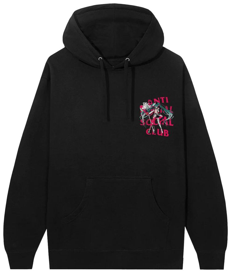 Anti Social Social Club x Goodsmile Racing Virtual Echo Hoodie Black