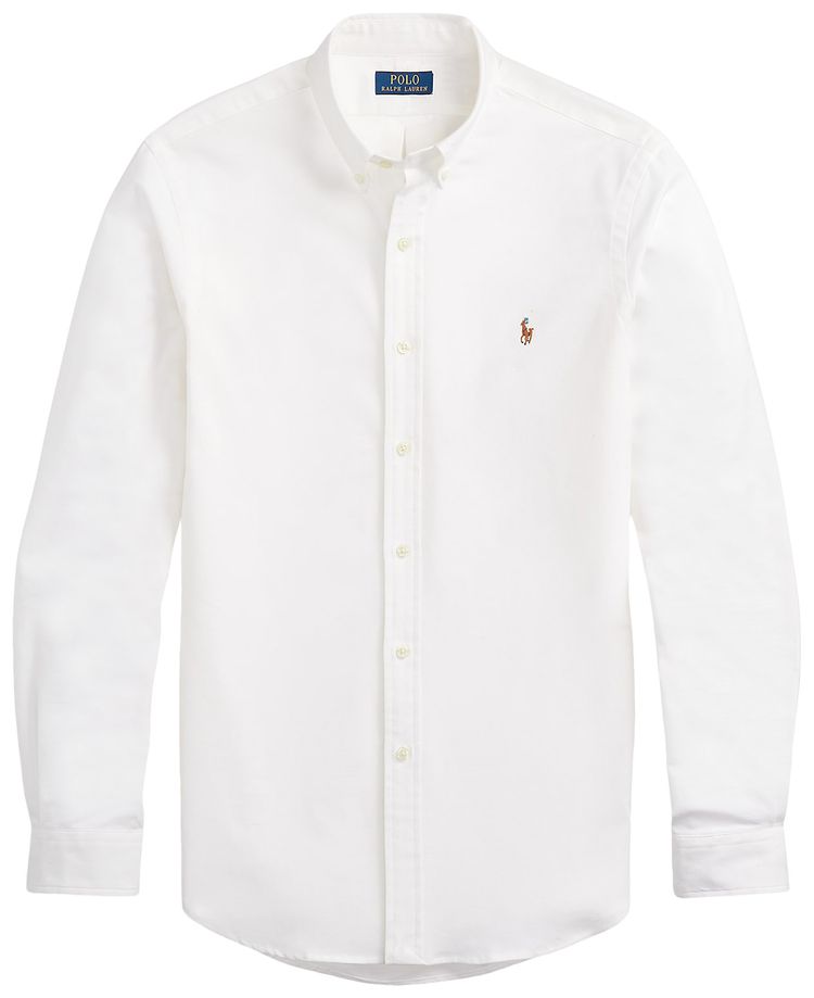 Polo Ralph Lauren Long Sleeve Stretch Oxford Sport Shirt Washed Forest