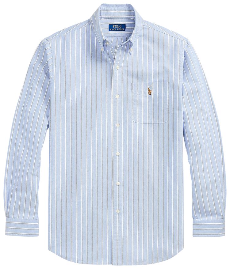 Polo Ralph Lauren Long Sleeve Classic Oxford Sport Shirt BlueMulticolor