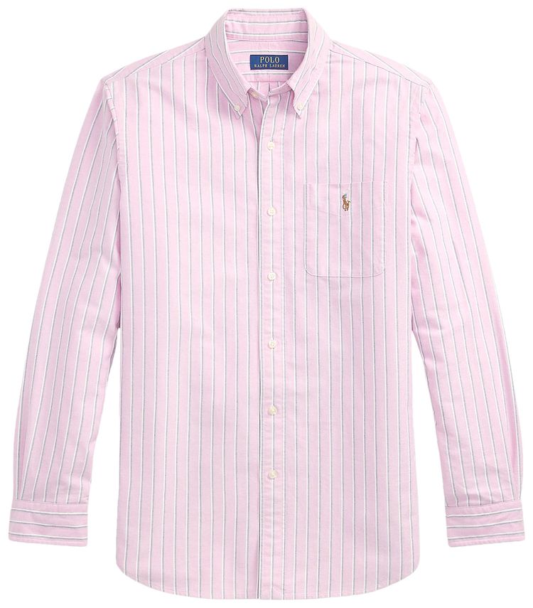 Polo Ralph Lauren Long Sleeve Classic Oxford Sport Shirt PinkMulticolor