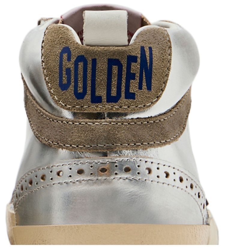 Golden Goose Wmns Mid Star Silver Laminated