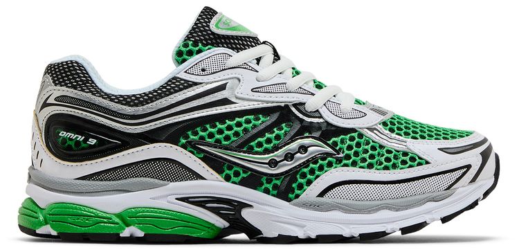 Saucony ProGrid Omni 9 Big Kid White Fern Black