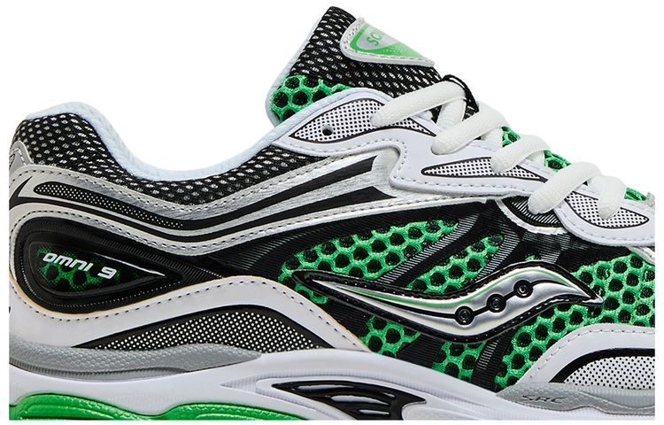 Saucony ProGrid Omni 9 Big Kid White Fern Black
