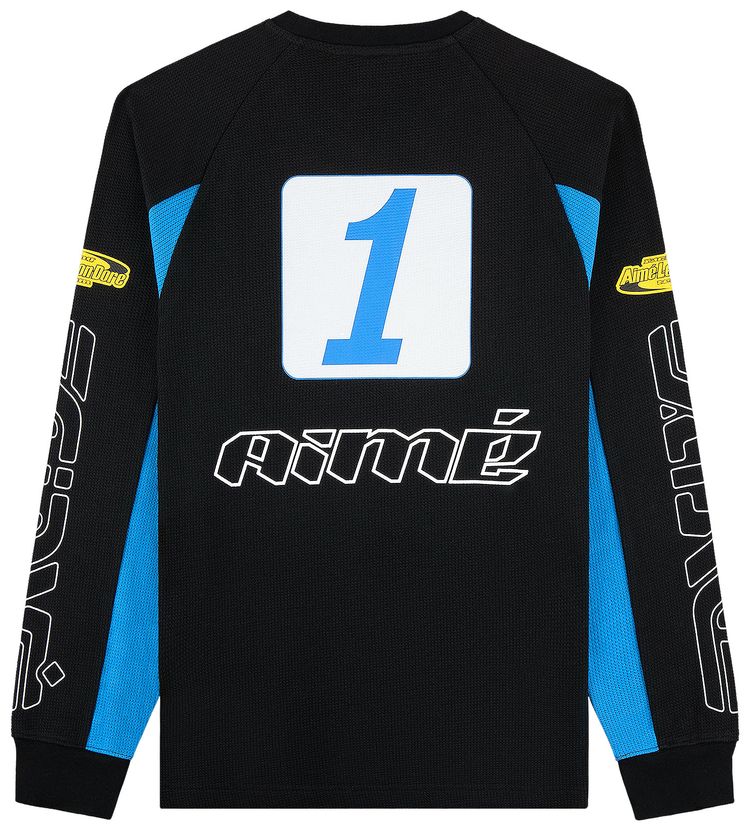 Aime Leon Dore Long Sleeve Mesh Waverunner Tee Jet Black