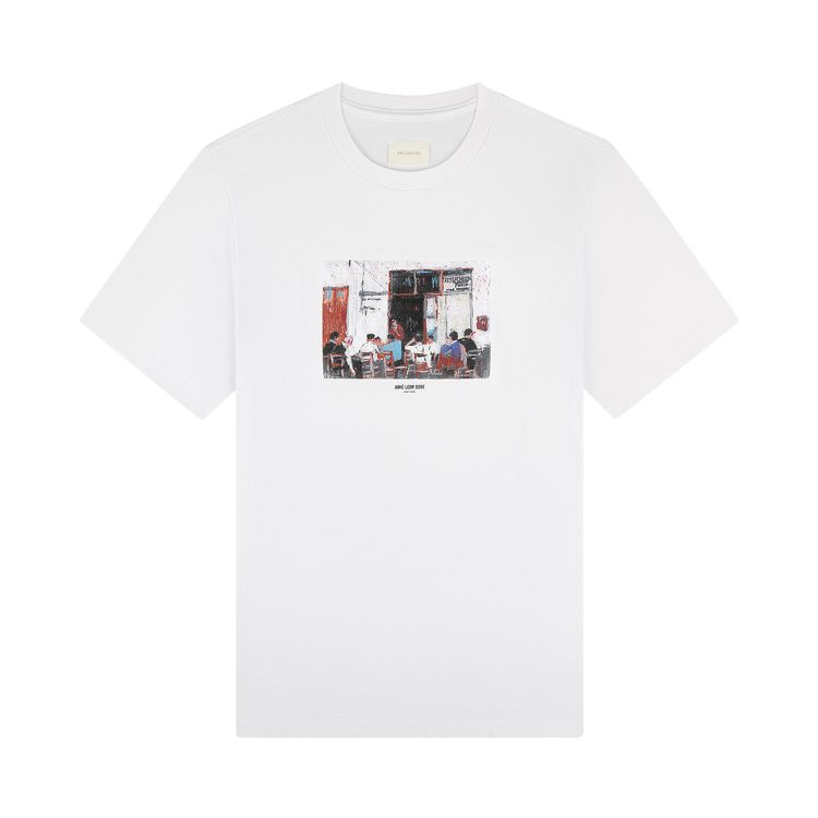 Aime Leon Dore Mesaikos Cafe Tee Bright White