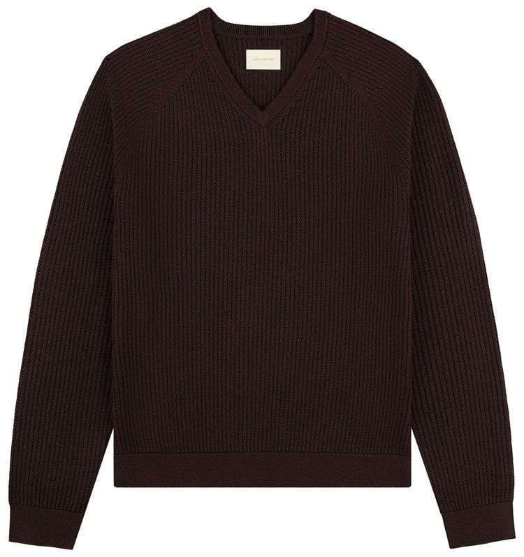 Aime Leon Dore Pointelle Knit Sweater Coffee Bean