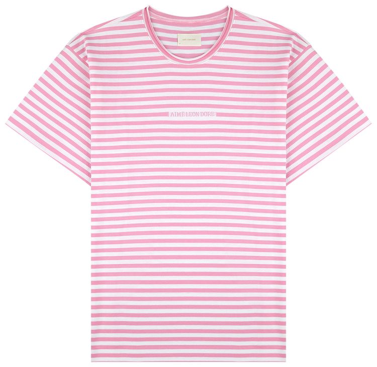 Aime Leon Dore Yarn Dyed Beach Tee Pink