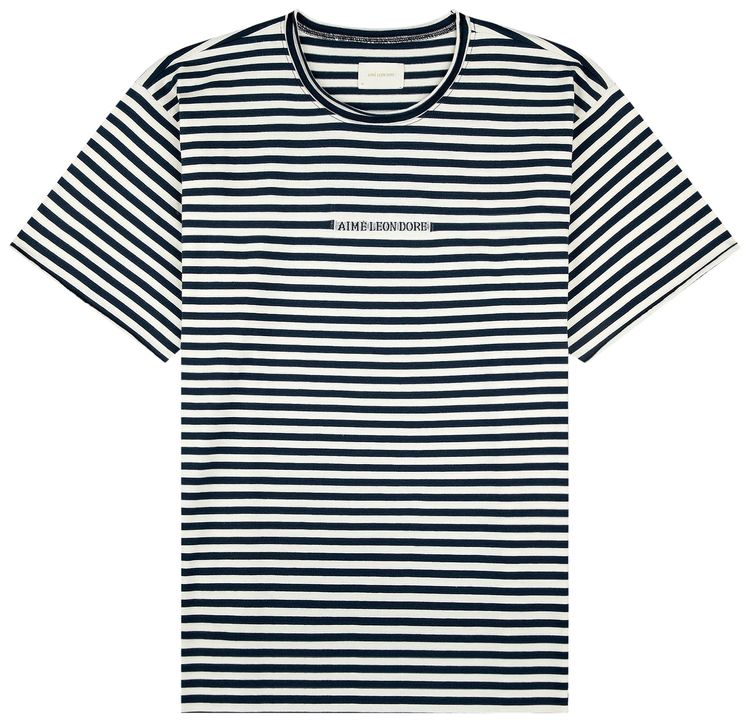 Aime Leon Dore Yarn Dyed Beach Tee Navy Blazer