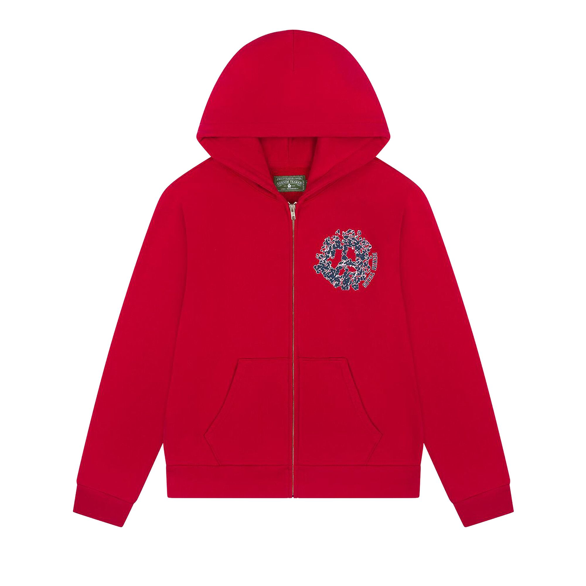 Buy Denim Tears Denim University Zip Hoodie 'Red