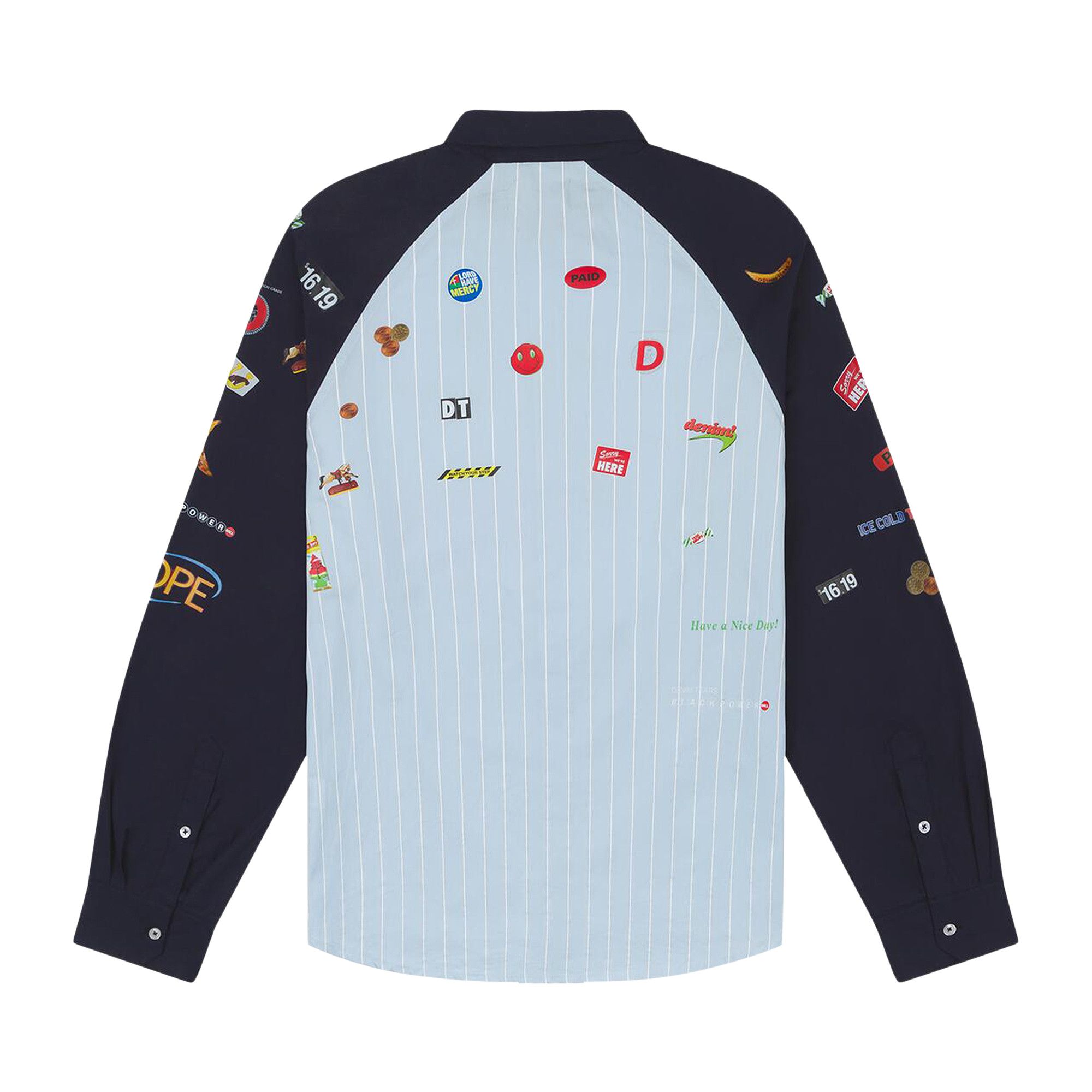 Denim Tears ラガーシャツ Denim Tears: Black Madonna Rugby Shirt (White) | DSMNY E-SHOP