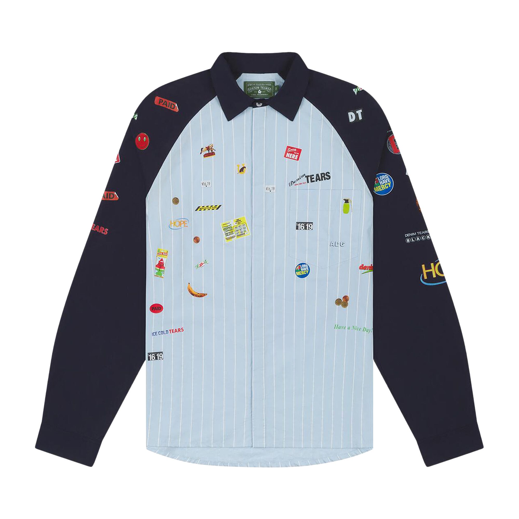 Buy Denim Tears Sweet Corner Delivery Shirt 'Blue