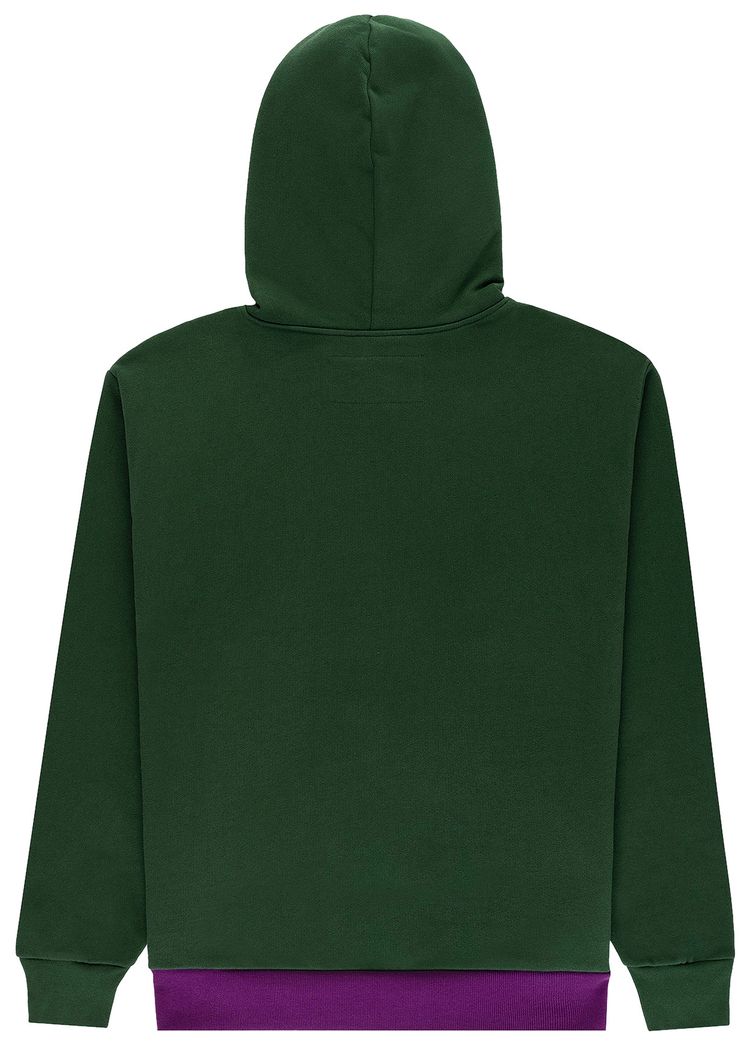 Sp5der Campers Field Zip Up Hoodie Green