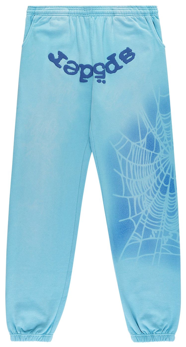 Sp5der OG Web V2 Spray Sweatpant Light Blue