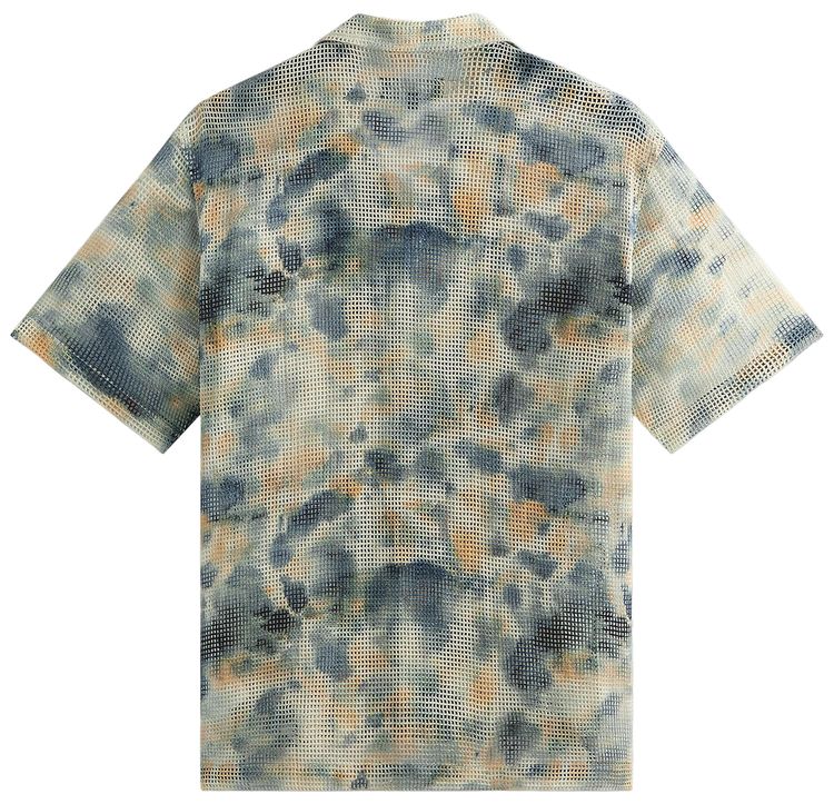 Kith Cotton Mesh Thompson Camp Collar Shirt Cyanotype