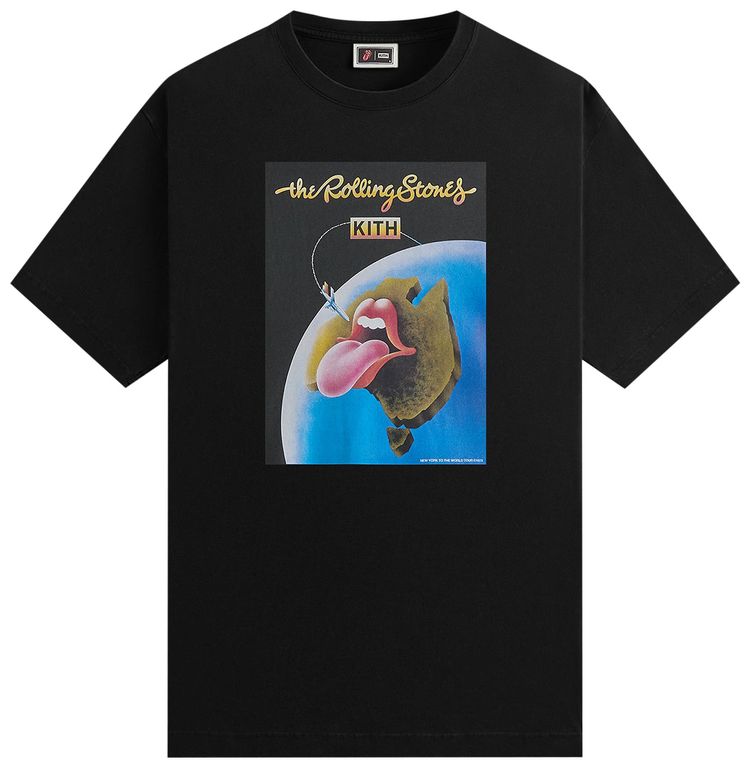 Kith For The Rolling Stones Australia 1973 Poster Tee Black