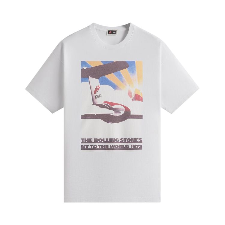 Kith For The Rolling Stones New York 1972 Poster Tee White