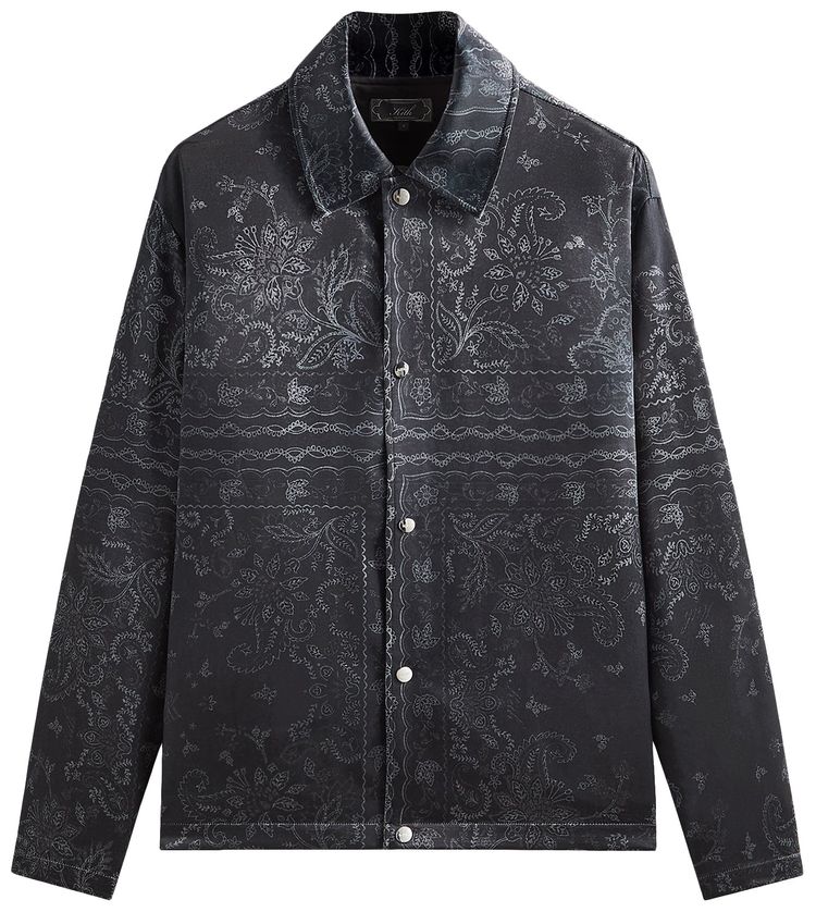 Kith Panelled Bandana Long Sleeve Coaches Jacket Black