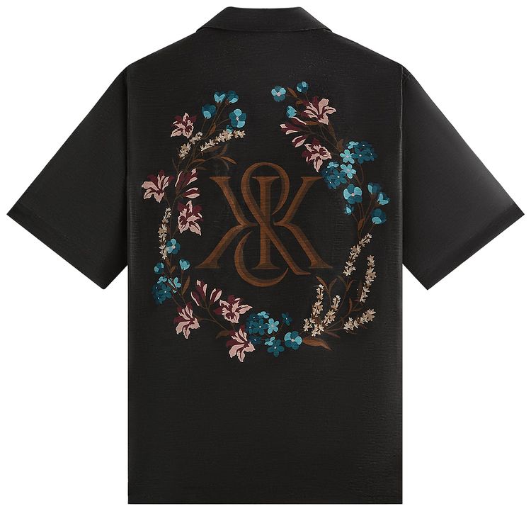 Kith Linen Thompson Camp Collar Shirt Black