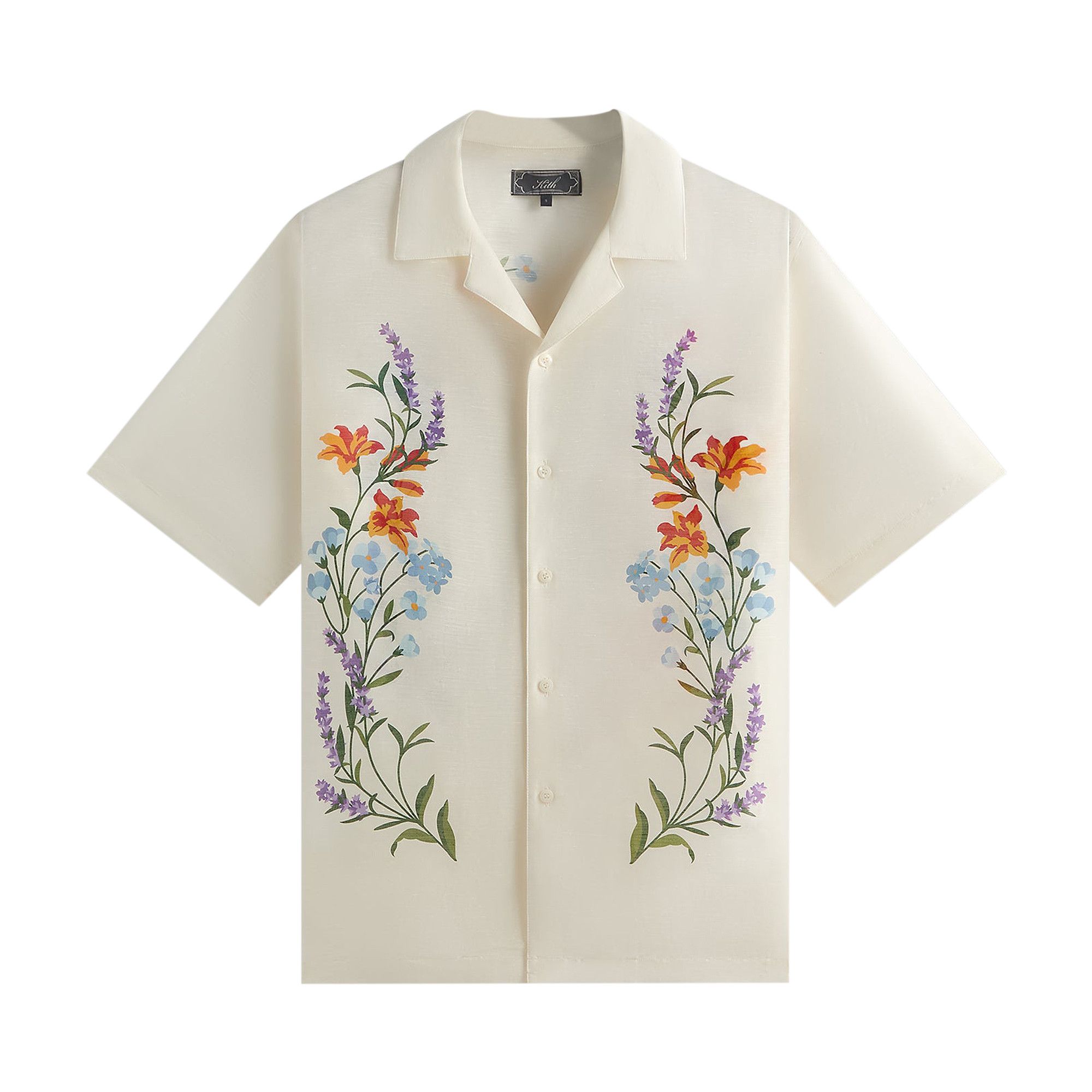 Buy Kith Linen Thompson Camp Collar Shirt 'Sandrift' - KHM033345