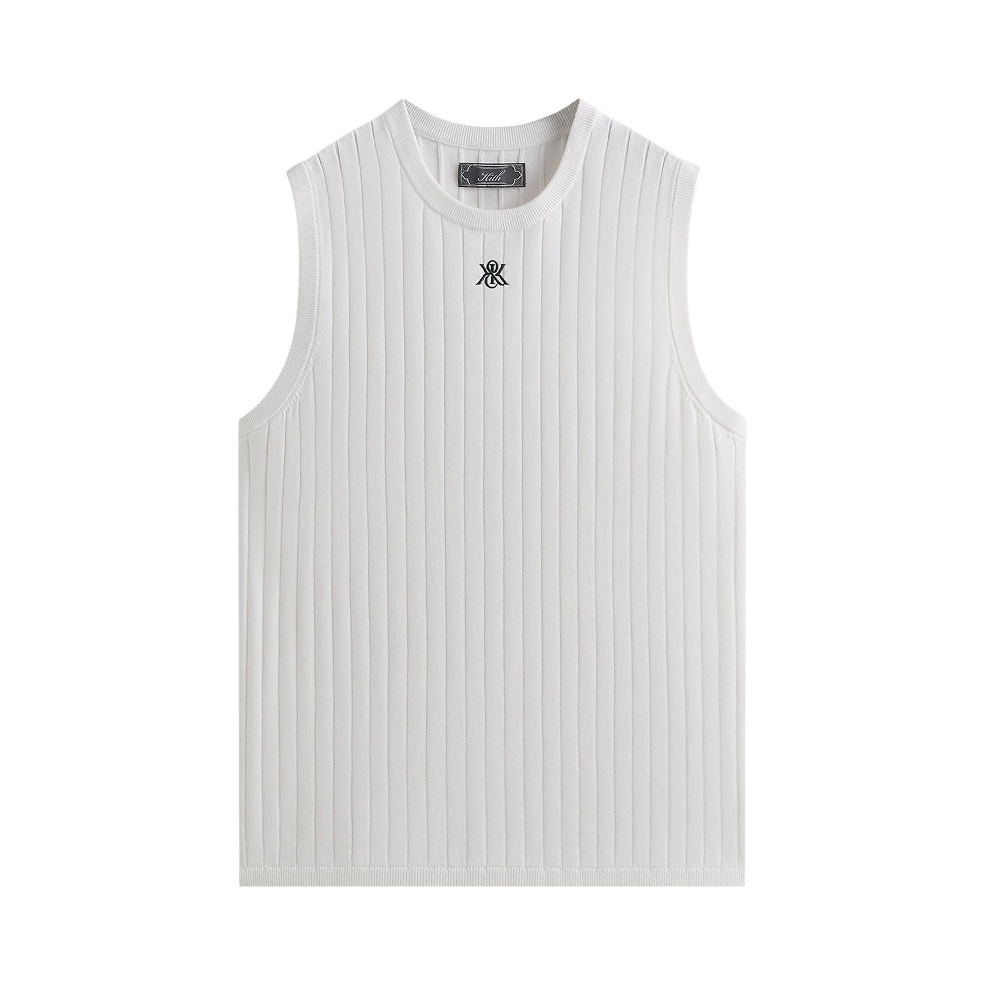 Buy Kith Rhys Knit Stripe Vest 'White' - KHM033444 101 | GOAT