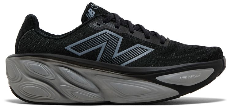 New Balance Fresh Foam X More v5 2E Wide Black Silver Metallic