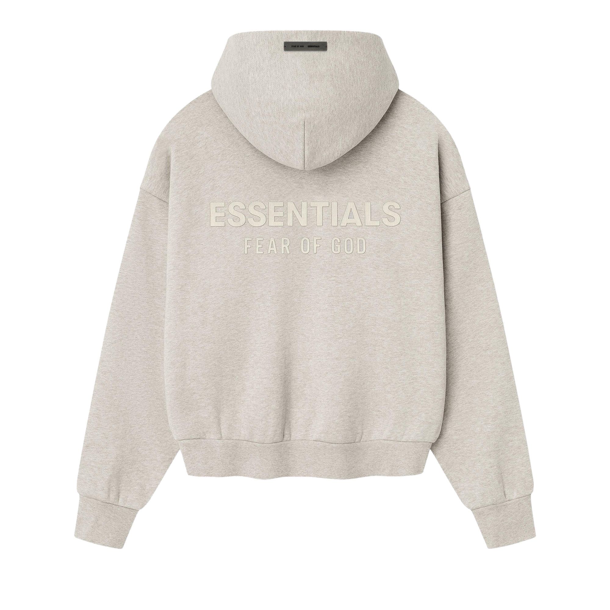 Buy Fear of God Essentials Classic Hoodie 'Heather Stone