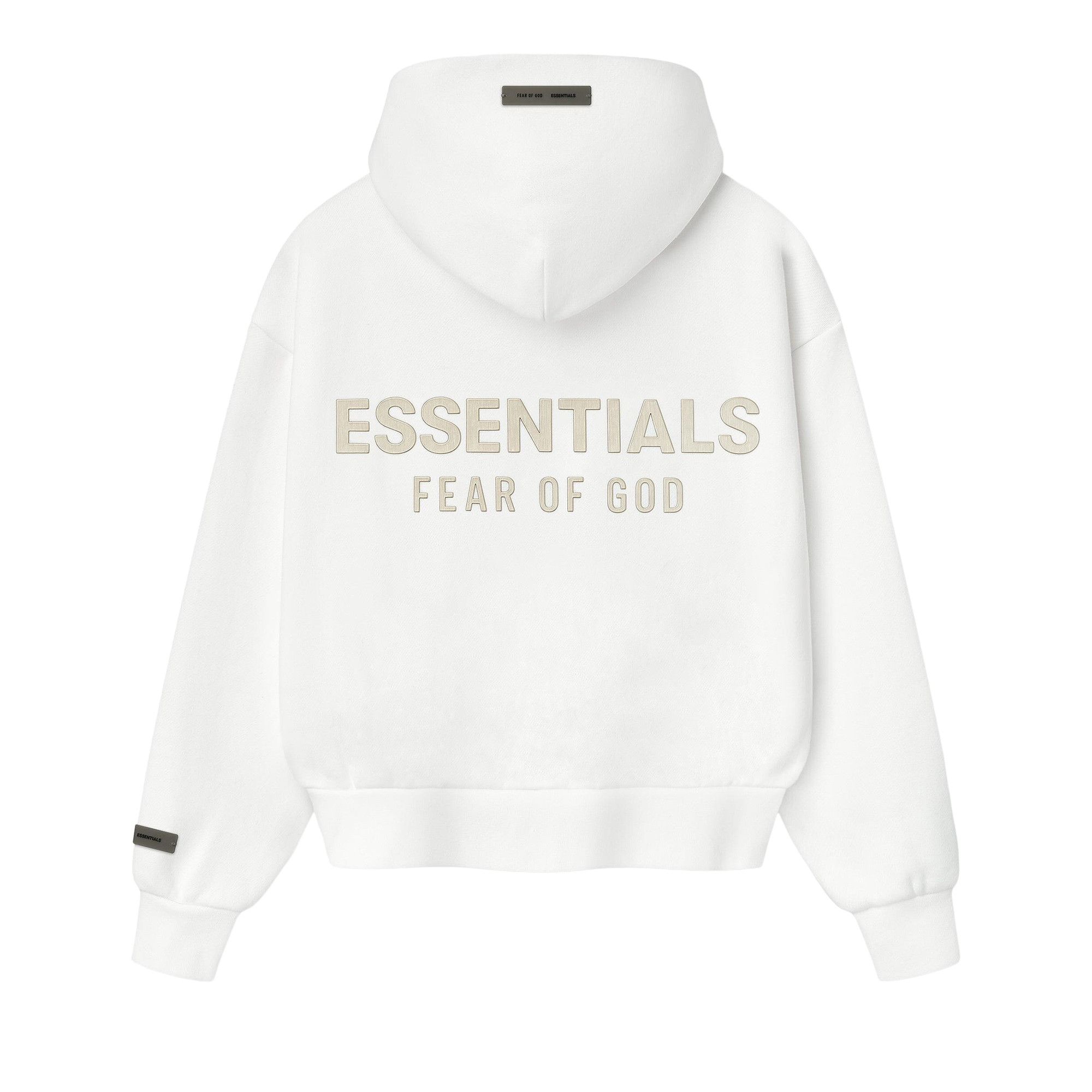 Buy Fear of God Essentials Classic Hoodie 'Cloud White