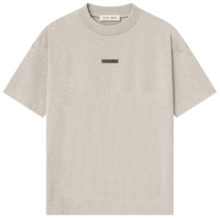 Fear of God Essentials Classic Short Sleeve Tee Heather Stone