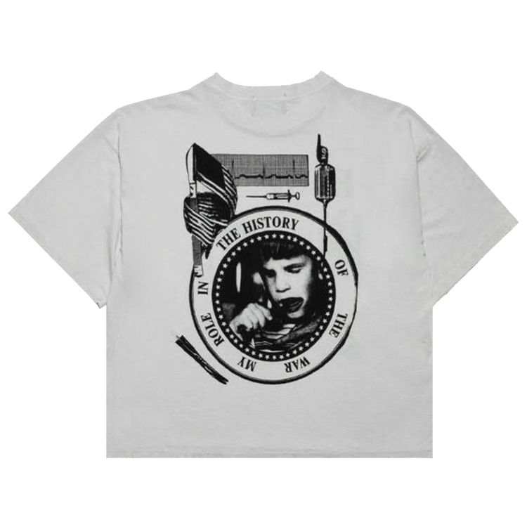 Enfants Riches Deprimes My Role In The War T Shirt Faded White