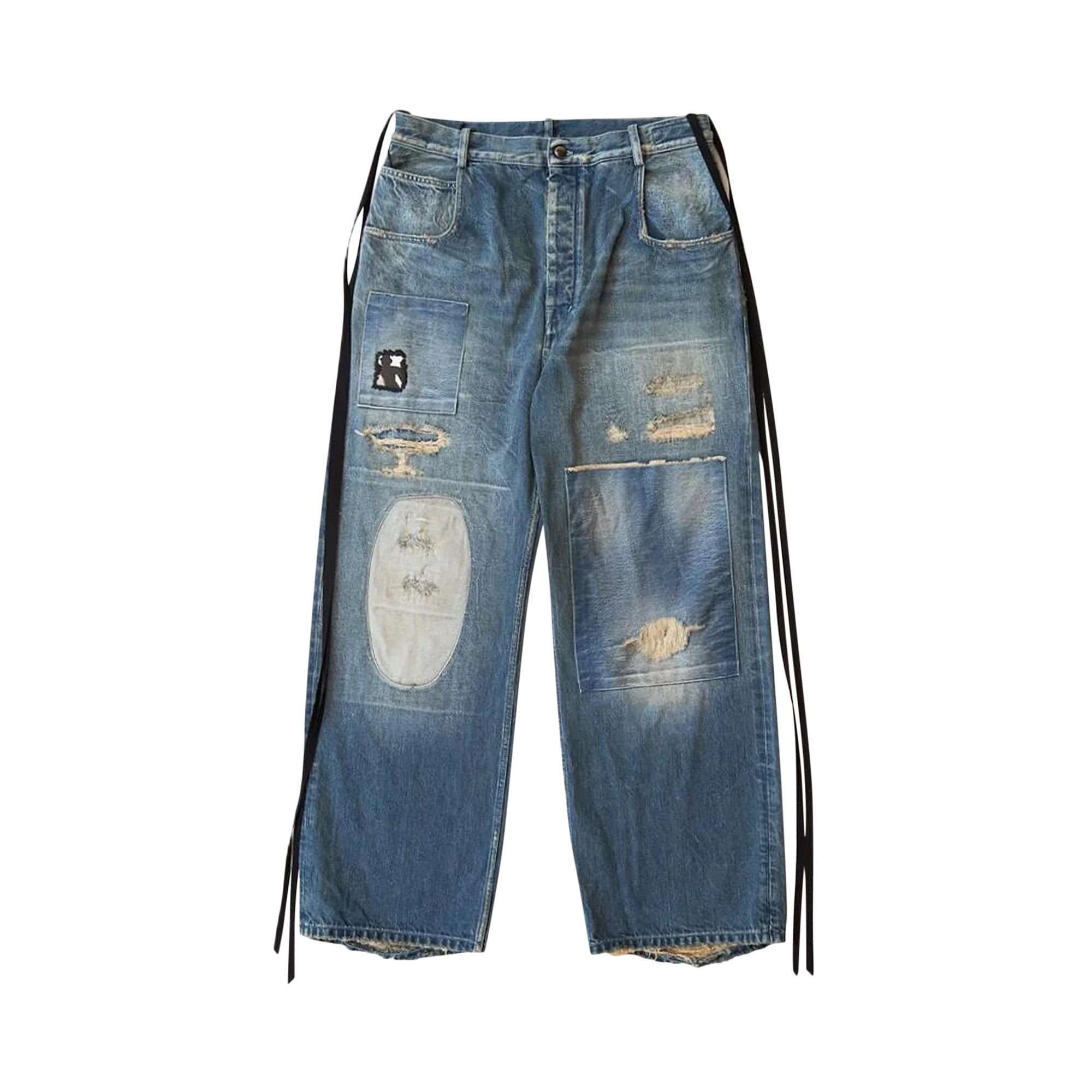 Buy Ann Demeulemeester Olan 5-Pockets High Comfort Trousers 'Blue
