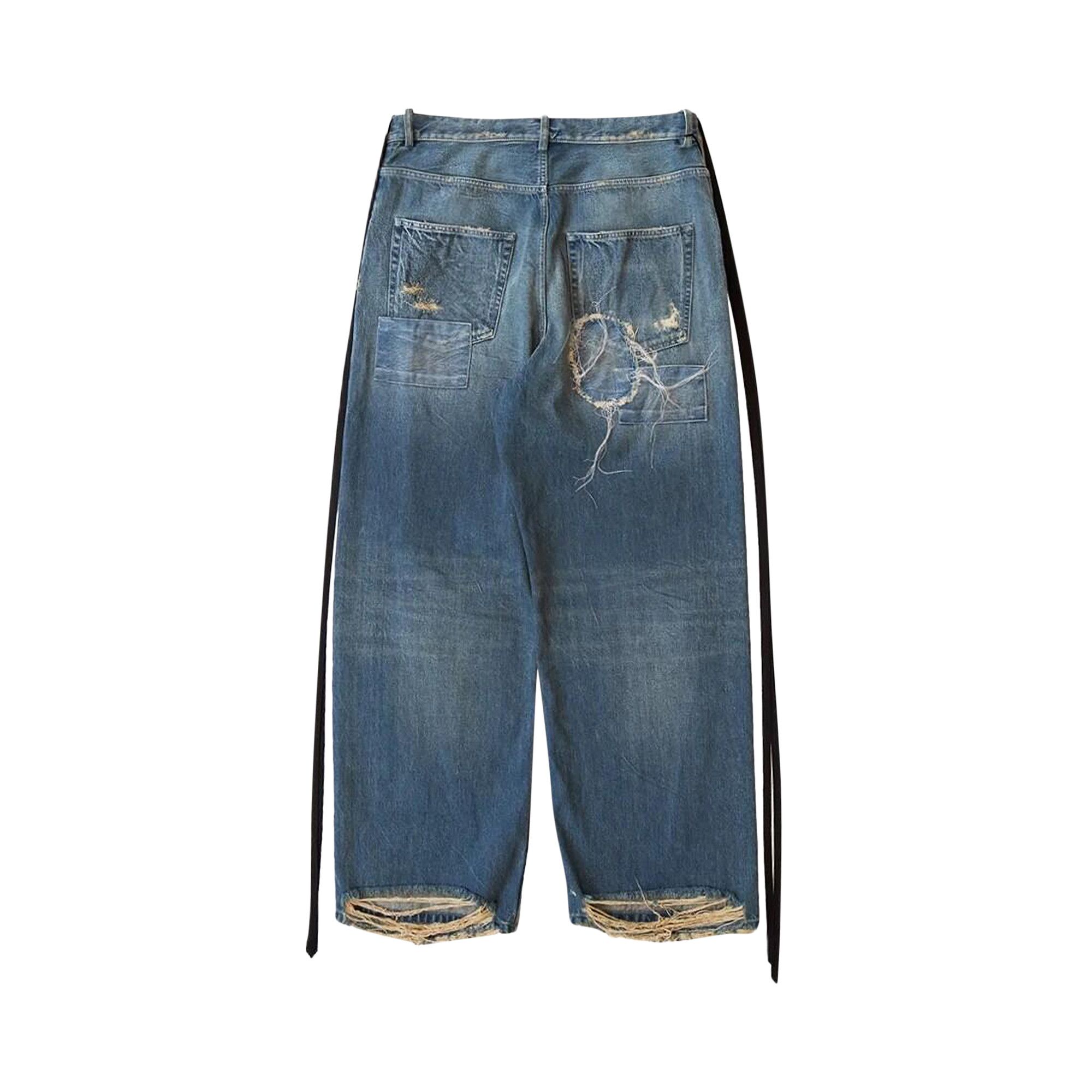 Buy Ann Demeulemeester Olan 5-Pockets High Comfort Trousers 'Blue