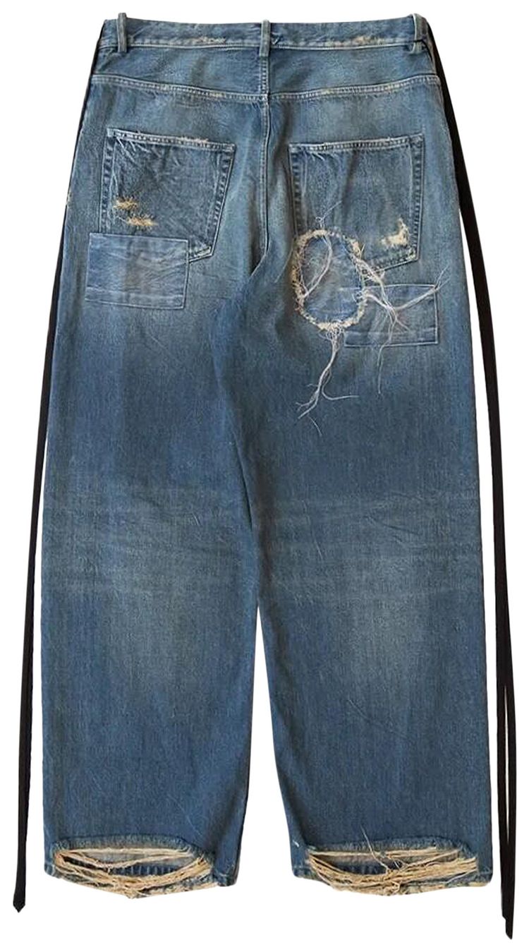 Ann Demeulemeester Olan 5 Pockets High Comfort Trousers Blue