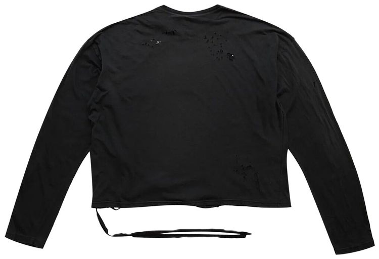 Ann Demeulemeester Emil Relax Fit Boxy T Shirt With Printed Patches Black