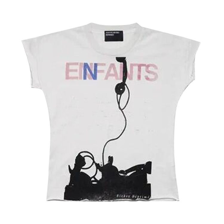 Enfants Riches Deprimes Forget to Answer Shrunken T Shirt White