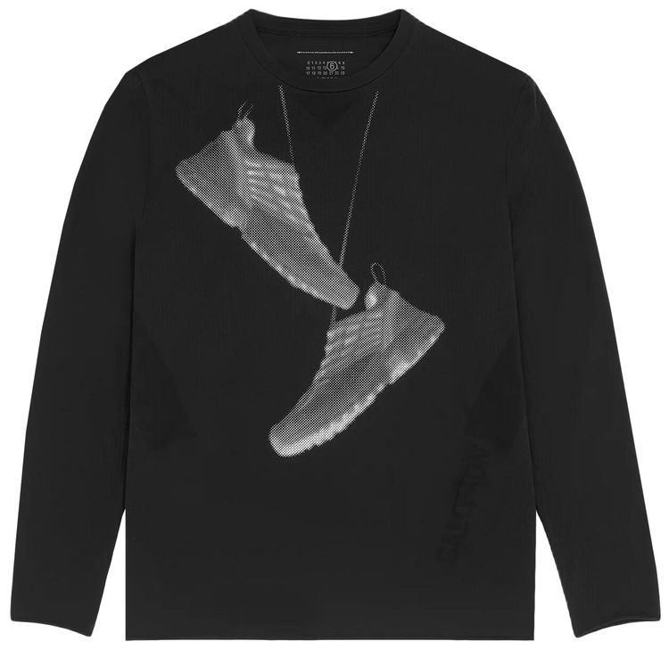 MM6 Maison Margiela x Salomon Sneaker Print T Shirt Black