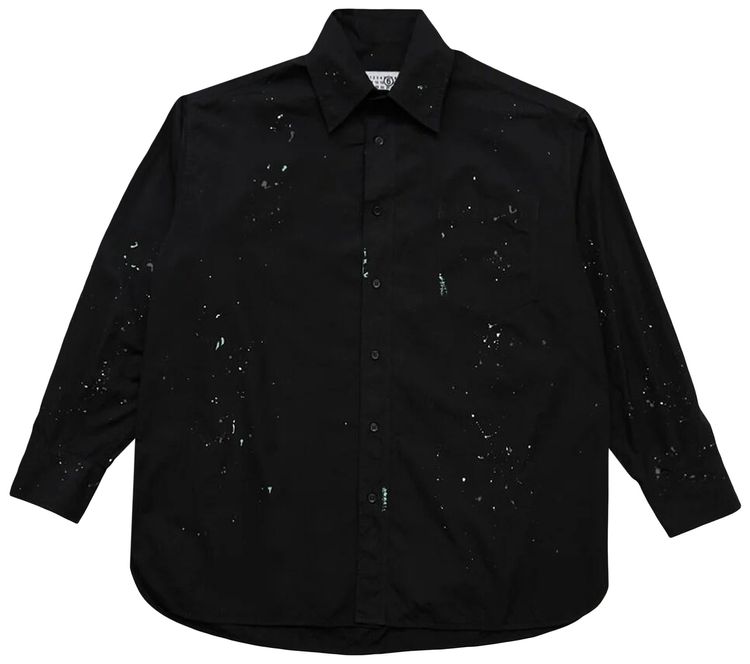 MM6 Maison Margiela Paint Residue Shirt Black