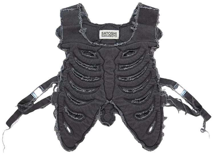 Satoshi Nakamoto Skeleton Vest Black