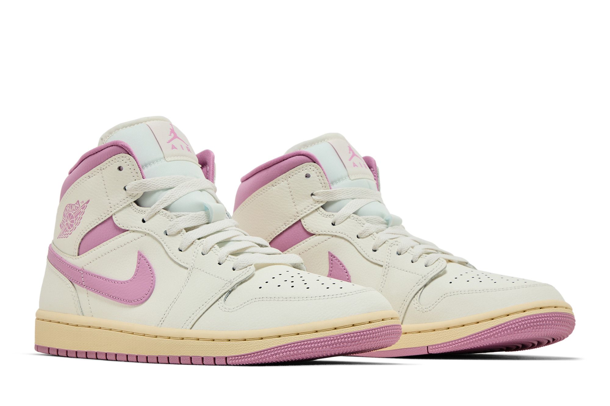 Buy Wmns Air Jordan 1 Mid 'Strawberries & Cream' - BQ6472