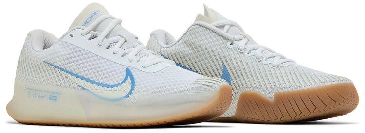 NikeCourt Air Zoom Vapor 11 HC White Light Blue Gum