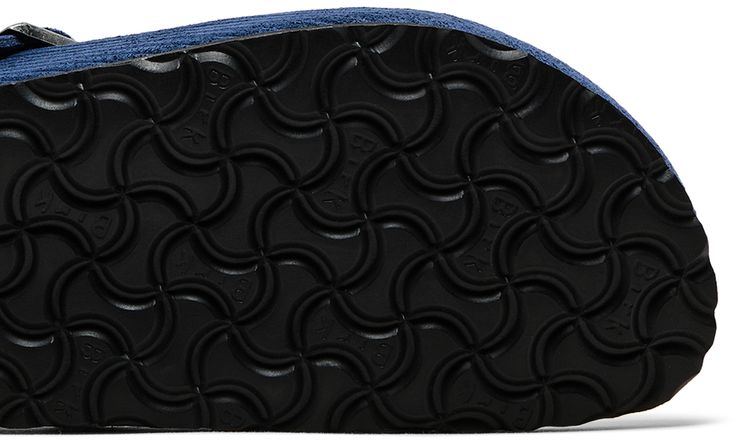 Birkenstock Boston Suede Embossed Corduroy Narrow Indigo