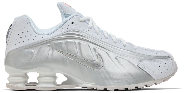 Nike Shox R4 White Metallic Silver 2024