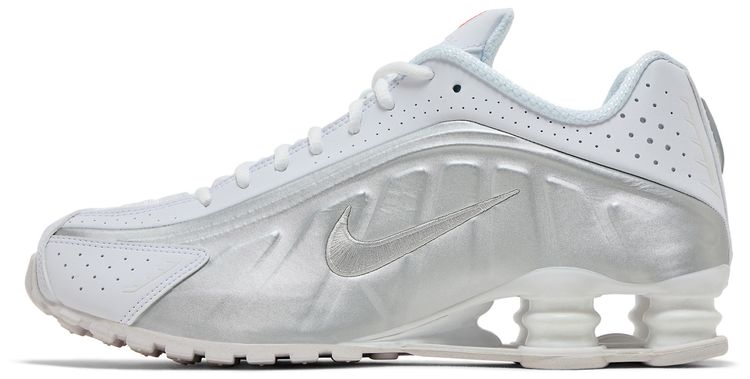 Nike Shox R4 White Metallic Silver 2024